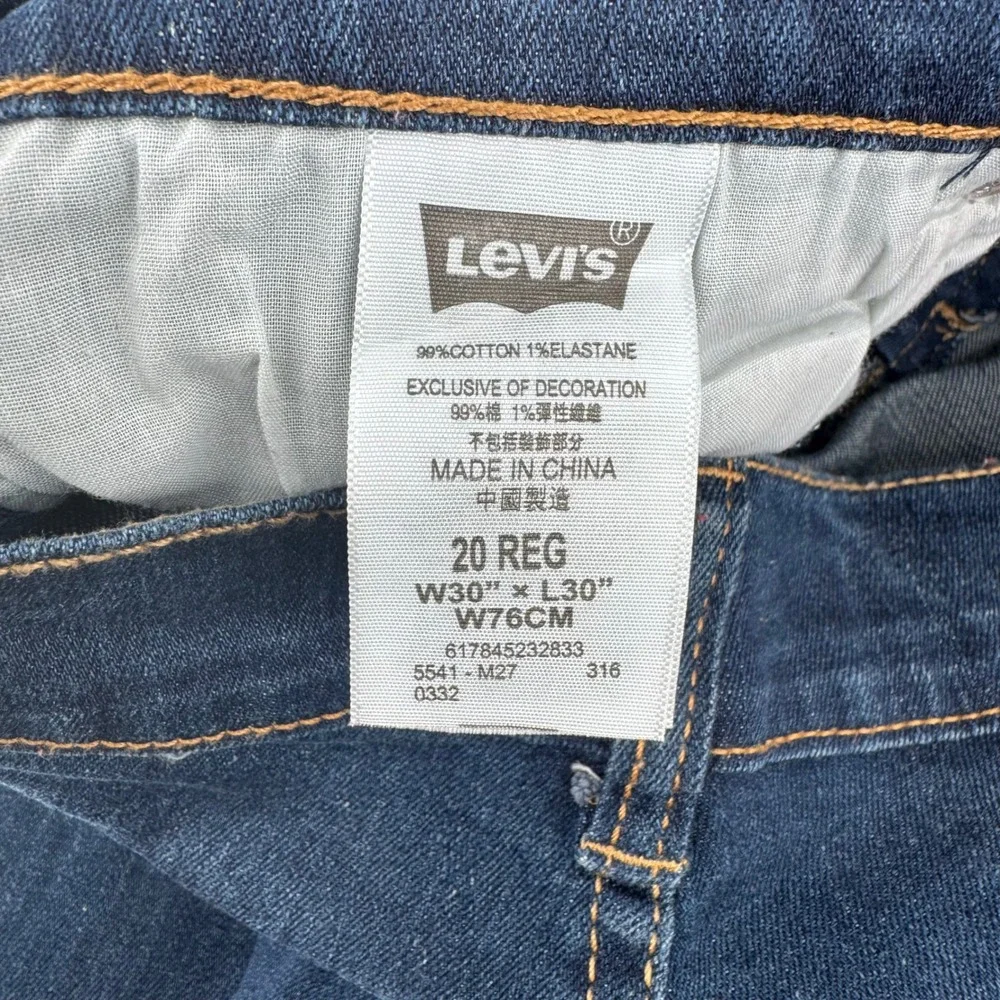 Levi Strauss Co 541 Athletic Fit Dark Wash Jeans Mens Size 30x30